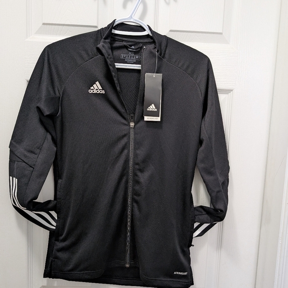 ⭐Women's Or Teenager Adidas Athletic Full Zip Women's Black Track Jacket - Picture 8 of 13